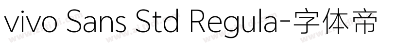vivo Sans Std Regula字体转换